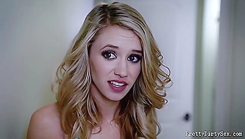 Hotest pornstar candy cat in best facial, blonde pizza scene